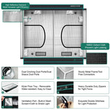 ขายล่วงหน้า:Mars Hydro 4x8 Grow Tent - 96''X48''X80'' (240X120X200cm)