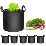 Mars Hydro 11 แกลลอน Farbric Grow Pot Plant Ccontainer (5 แพ็ค)